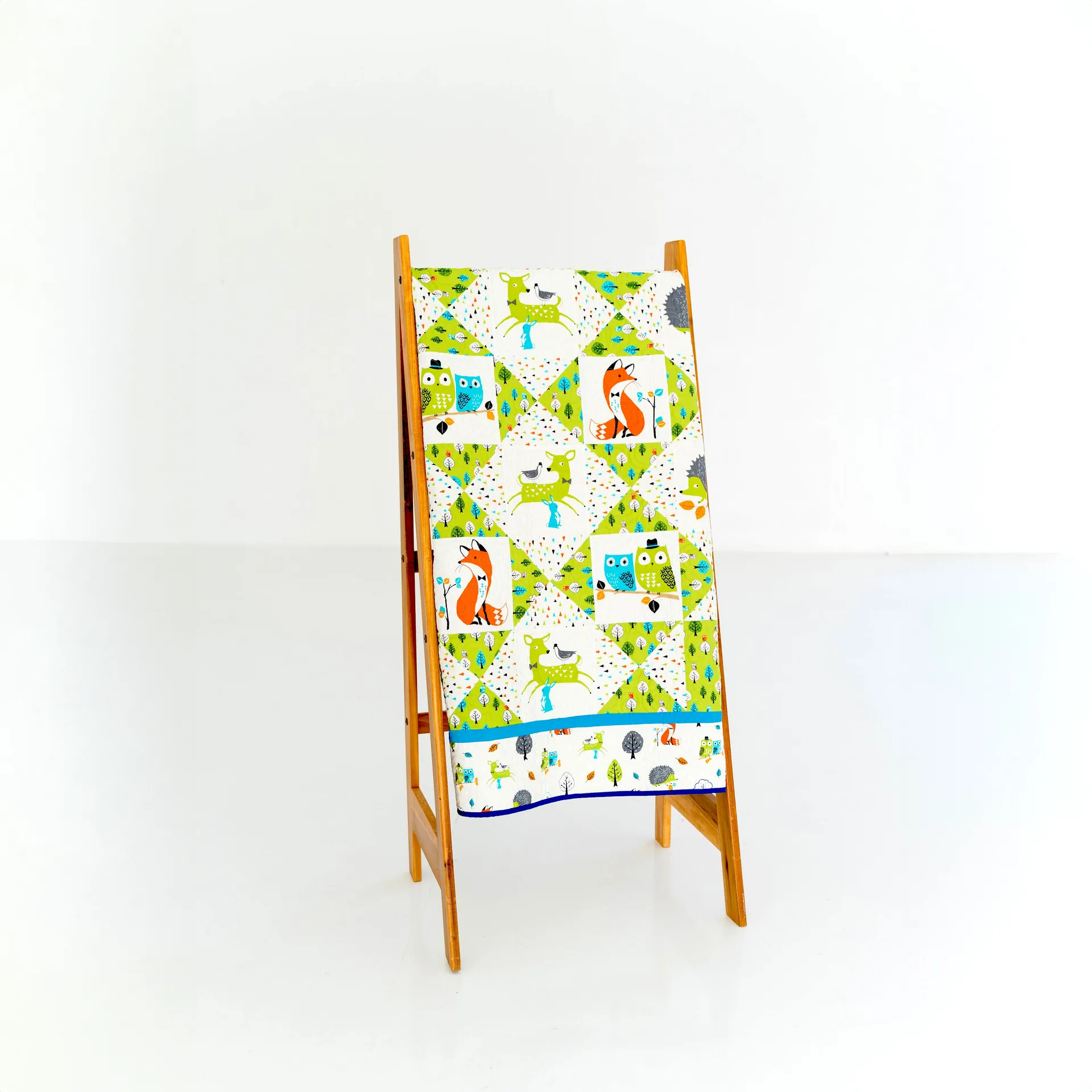 Beautiful quilted heart pattern showcasing precision stitching